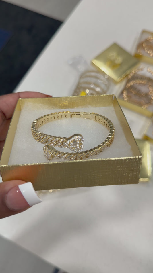 RS Heart Bracelet