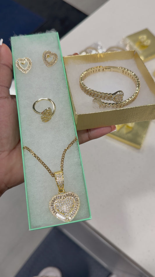 RS Bracelet RS Necklace RS Ring RS earring set